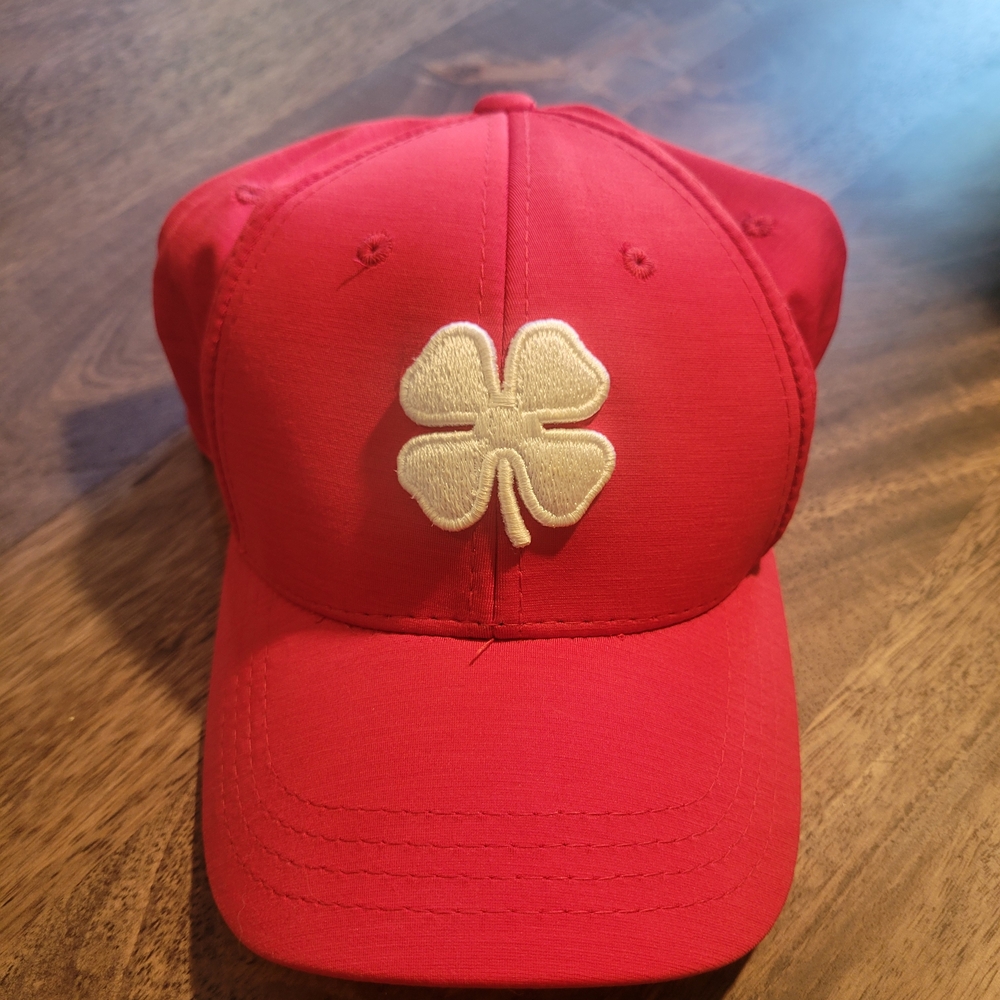 Men's Red Black Clover Cap